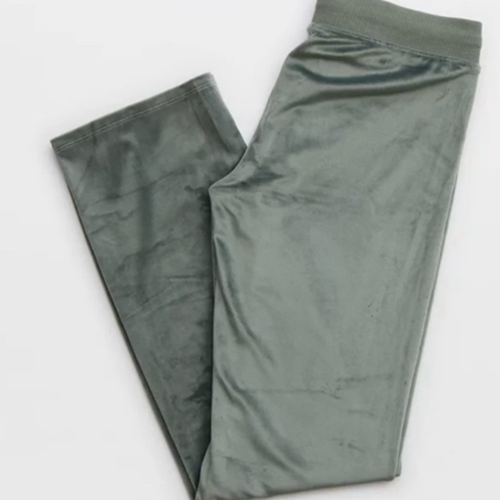 Aerie Real Good Cloud Velour Tracksuit in Smoked Gray Y2K PANTS ONLY